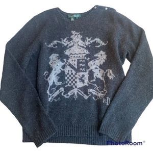Lauren Ralph Lauren 100% lambs wool sweater size large